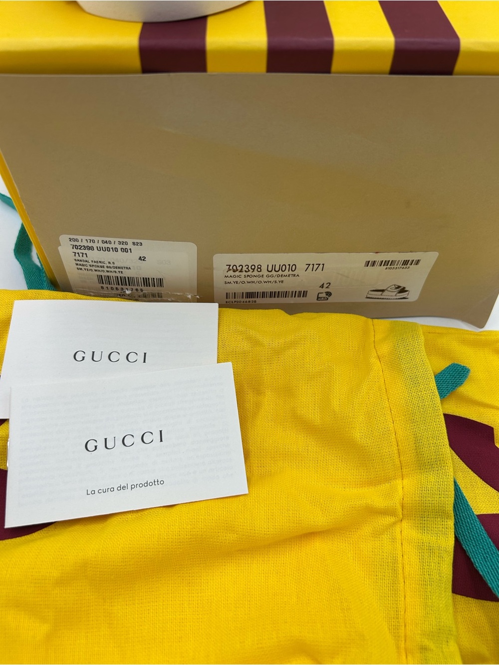 Women's Gucci X Adidas slide sandals size 42 fits 11 US made in Italy - Picture 9 of 13